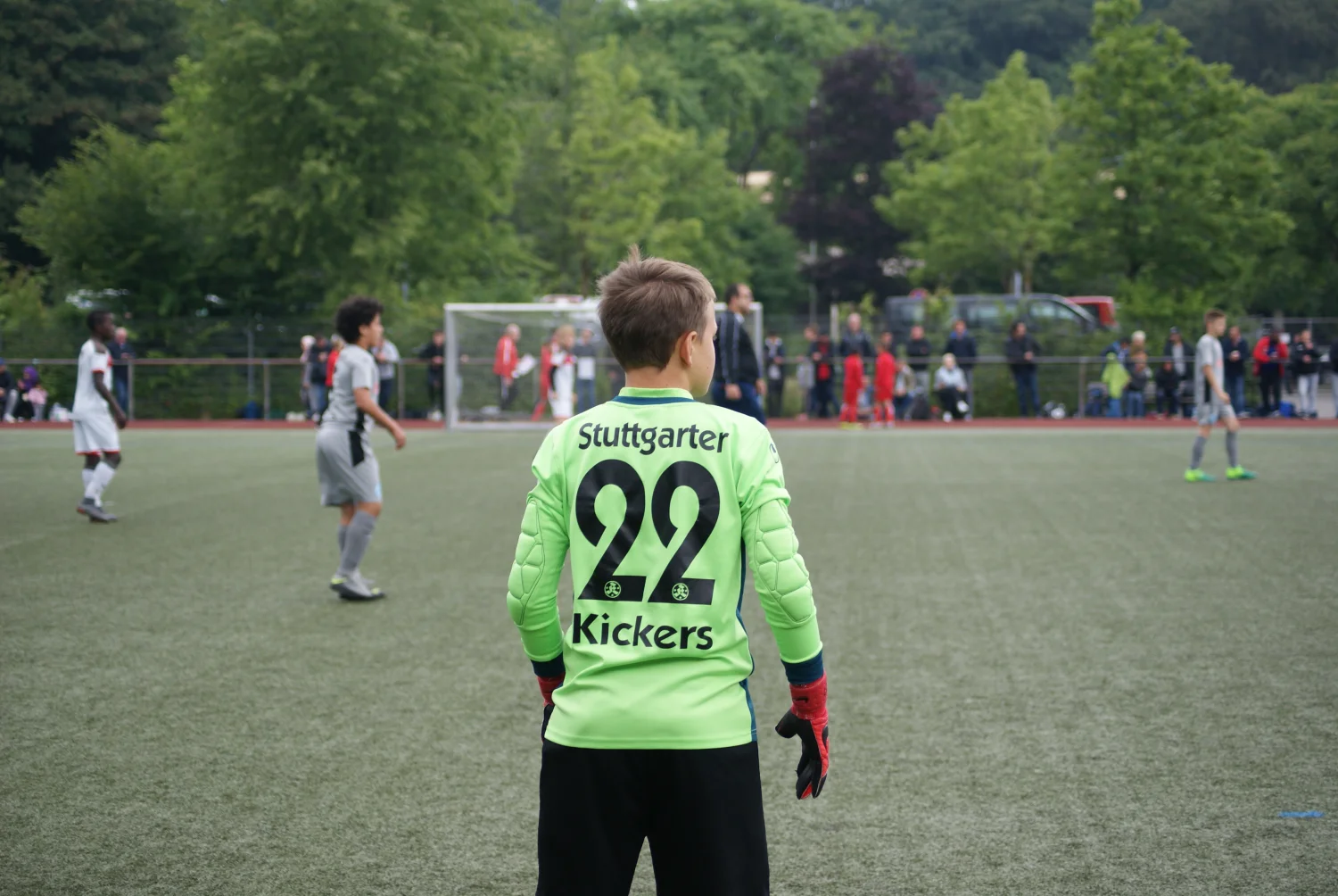 Torwart der Junioren-Fußballmannschaft