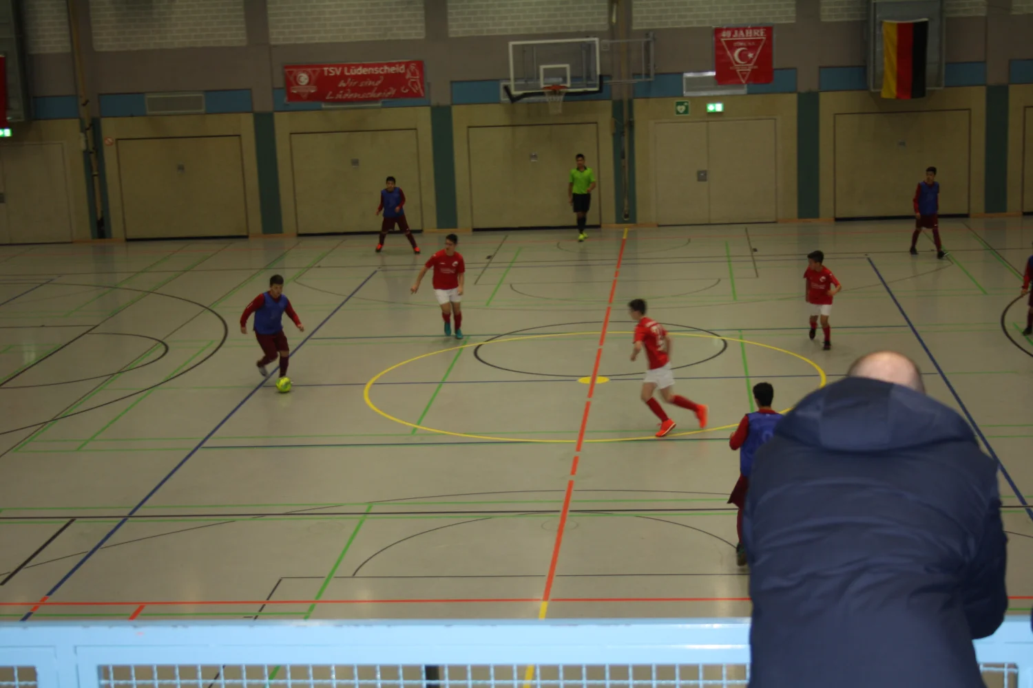 Hallenturnier 2018 F+C Jugend beim Fußballspielen